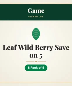Game Leaf Wild Berry Cigarillos Save on 5 – 8 Pack of 5