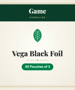 Game Vega Black Foil Cigarillos – 30 Pouches of 2