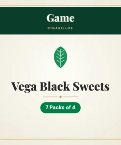 Game Vega Black Sweets Cigarillos – 7 Packs of 4