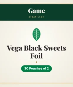 Game Vega Black Sweets Foil Cigarillos – 30 Pouches of 2