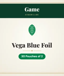 Game Vega Blue Foil Cigarillos – 30 Pouches of 2