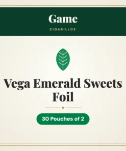 Game Vega Emerald Sweets Foil Cigarillos – 30 Pouches of 2