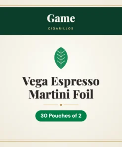 Game Vega Espresso Martini Foil Cigarillos – 30 Pouches of 2