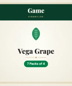 Game Vega Grape Cigarillos – 7 Packs of 4