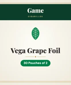 Game Vega Grape Foil Cigarillos – 30 Pouches of 2