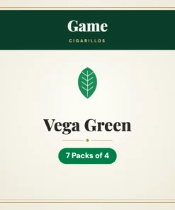 Game Vega Green Cigarillos – 7 Packs of 4