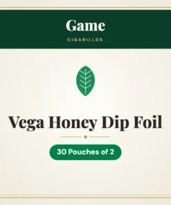 Game Vega Honey Dip Foil Cigarillos – 30 Pouches of 2