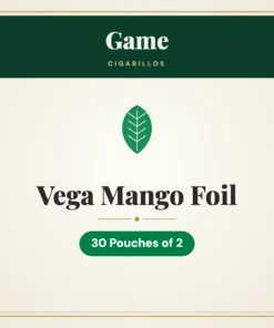 Game Vega Mango Foil Cigarillos – 30 Pouches of 2