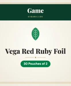 Game Vega Red Ruby Foil Cigarillos – 30 Pouches of 2