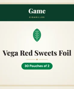 Game Vega Red Sweets Foil Cigarillos – 30 Pouches of 2