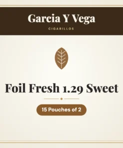 Garcia Y Vega Foil Fresh 1.29 Sweet Cigarillos – 15 Pouches of 2