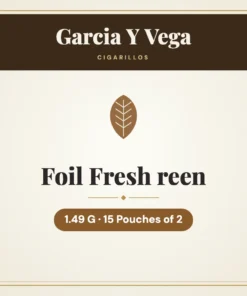 Garcia Y Vega Foil Fresh 1.49 Green Cigarillos – 15 Pouches of 2