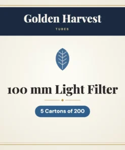 Golden Harvest 100 mm Light Filter Tubes – 5 Cartons of 200
