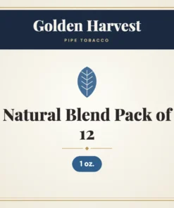 Golden Harvest Natural Blend Pipe Tobacco Pack of 12, 1 oz.