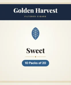 Golden Harvest Sweet Filtered Cigars – 10 Packs of 20