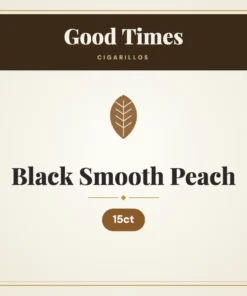 Good Times Black Smooth Peach Cigarillos – 15ct