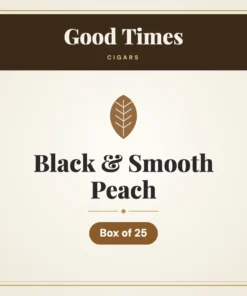 Good Times Black & Smooth Peach Cigars – Box of 25
