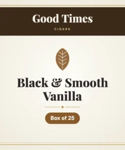 Good Times Black & Smooth Vanilla Cigars – Box of 25