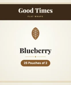 Good Times Blueberry Flat Wraps – 25 Pouches of 2