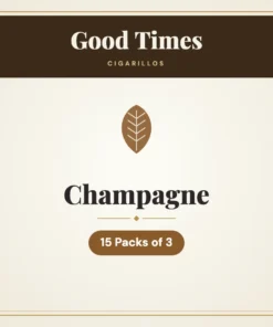 Good Times Champagne Cigarillos – 15 Packs of 3