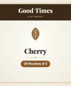 Good Times Cherry Flat Wraps – 25 Pouches of 2
