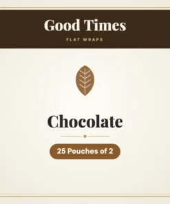 Good Times Chocolate Flat Wraps – 25 Pouches of 2