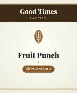 Good Times Fruit Punch Flat Wraps – 25 Pouches of 2