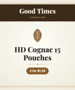 Good Times HD Cognac 15 Pouches Cigarillos 3 for $1.29