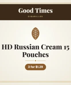 Good Times HD Russian Cream 15 Pouches Cigarillos 3 for $1.29