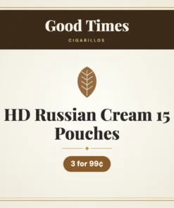 Good Times HD Russian Cream 15 Pouches Cigarillos 3 for 99¢