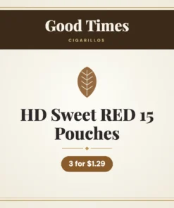 Good Times HD Sweet RED 15 Pouches Cigarillos 3 for $1.29