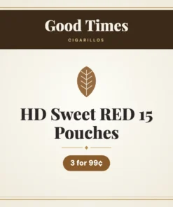 Good Times HD Sweet RED 15 Pouches Cigarillos 3 for 99¢