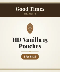 Good Times HD Vanilla 15 Pouches Cigarillos 3 for $1.29