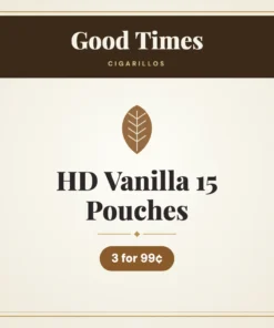 Good Times HD Vanilla 15 Pouches Cigarillos 3 for 99¢