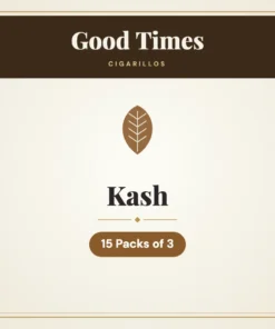 Good Times Kash Cigarillos – 15 Packs of 3