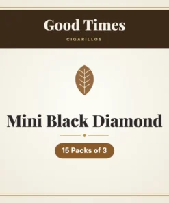 Good Times Mini Black Diamond Cigarillos – 15 Packs of 3