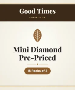 Good Times Mini Diamond Cigarillos Pre-Priced – 15 Packs of 3