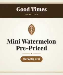 Good Times Mini Watermelon Cigarillos Pre-Priced – 15 Packs of 3