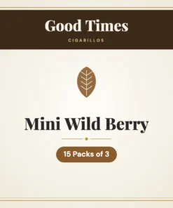 Good Times Mini Wild Berry Cigarillos – 15 Packs of 3