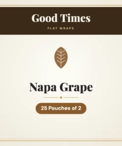 Good Times Napa Grape Flat Wraps – 25 Pouches of 2