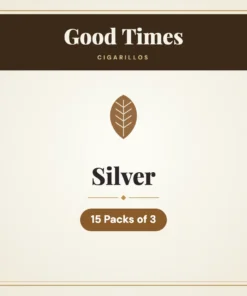 Good Times Silver Cigarillos – 15 Packs of 3