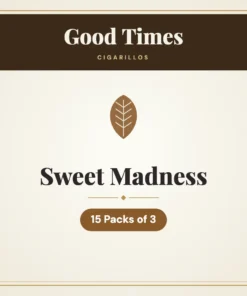 Good Times Sweet Madness Cigarillos – 15 Packs of 3