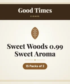 Good Times Sweet Woods 0.99 Sweet Aroma Cigars – 15 Packs of 2