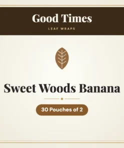 Good Times Sweet Woods Banana Leaf Wraps – 30 Pouches of 2