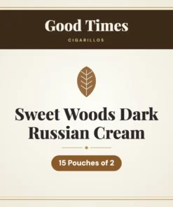Good Times Sweet Woods Dark Russian Cream Cigarillos – 15 Pouches of 2