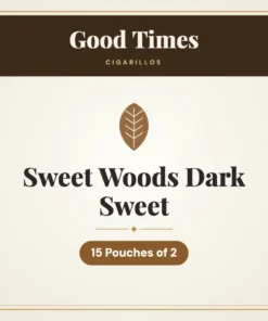 Good Times Sweet Woods Dark Sweet Cigarillos – 15 Pouches of 2