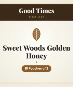 Good Times Sweet Woods Golden Honey Cigarillos – 15 Pouches of 2