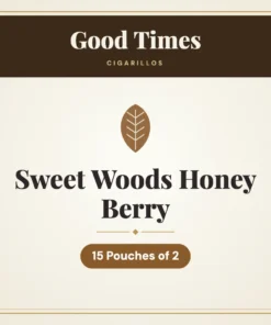 Good Times Sweet Woods Honey Berry Cigarillos – 15 Pouches of 2