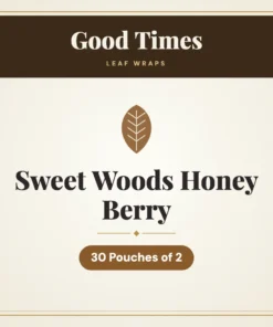 Good Times Sweet Woods Honey Berry Leaf Wraps – 30 Pouches of 2