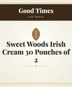 Good Times Sweet Woods Irish Cream Leaf Wraps 30 Pouches of 2